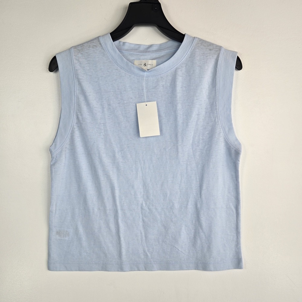 Lou & Grey Nordstrom Womens Size Small Powder Blue Tank Top New